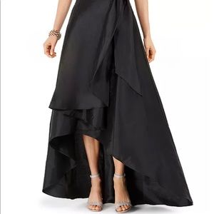 Satin High-Low Skirt